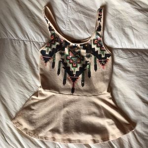 Express fit and flare tank size XS